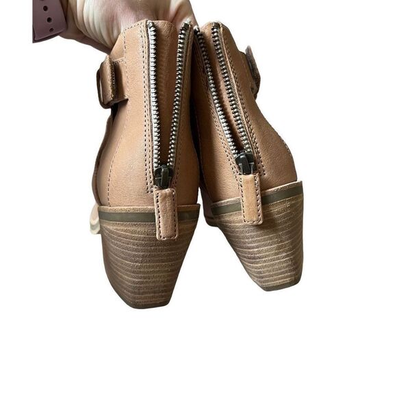 Eileen Fisher Leather Cutout Ankle Booties Boots Tan size 10 - Picture 12 of 14